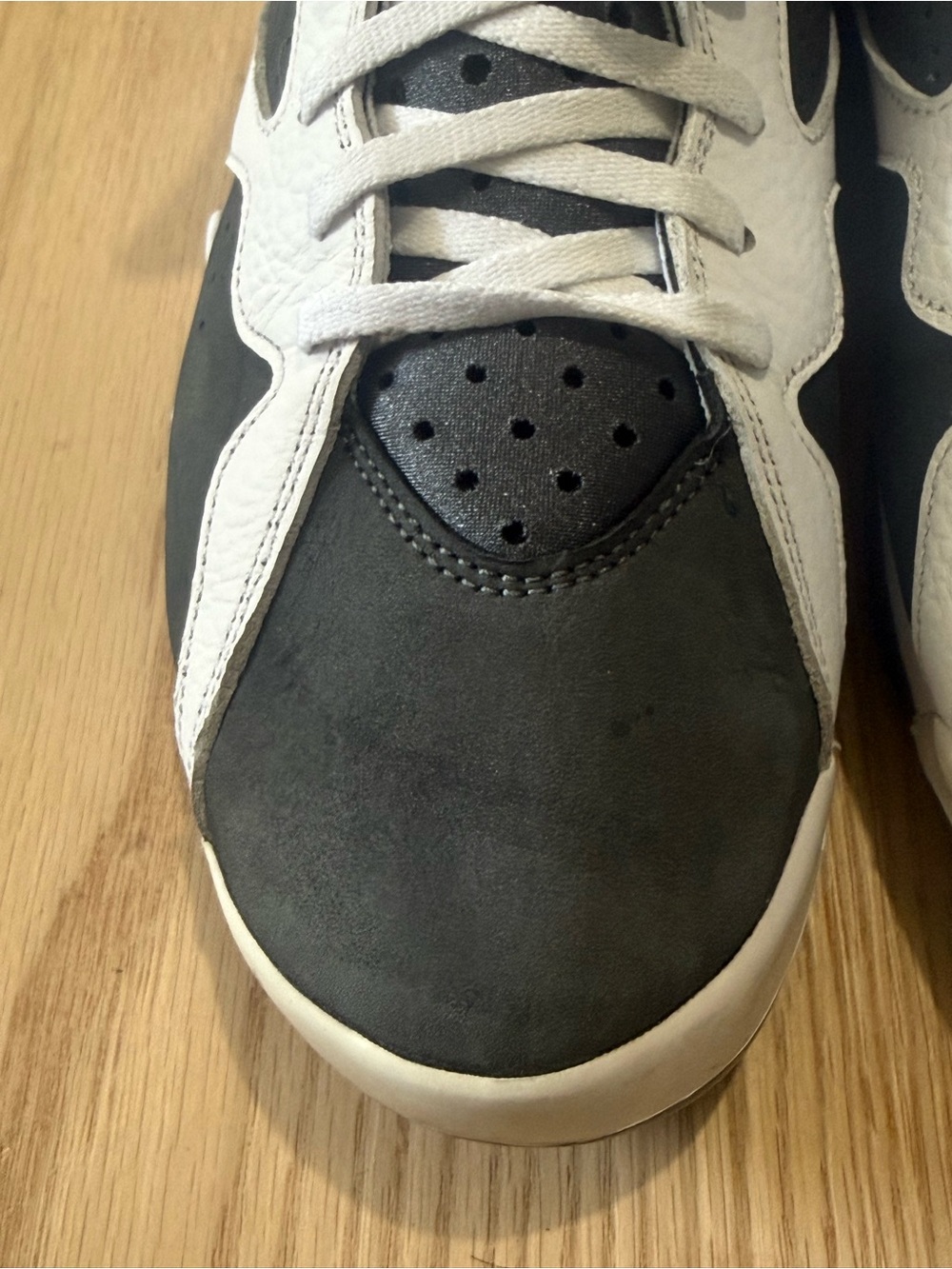 Mens Jordan 7 Flint White/Gray/Purple sneakers. - Picture 4 of 10